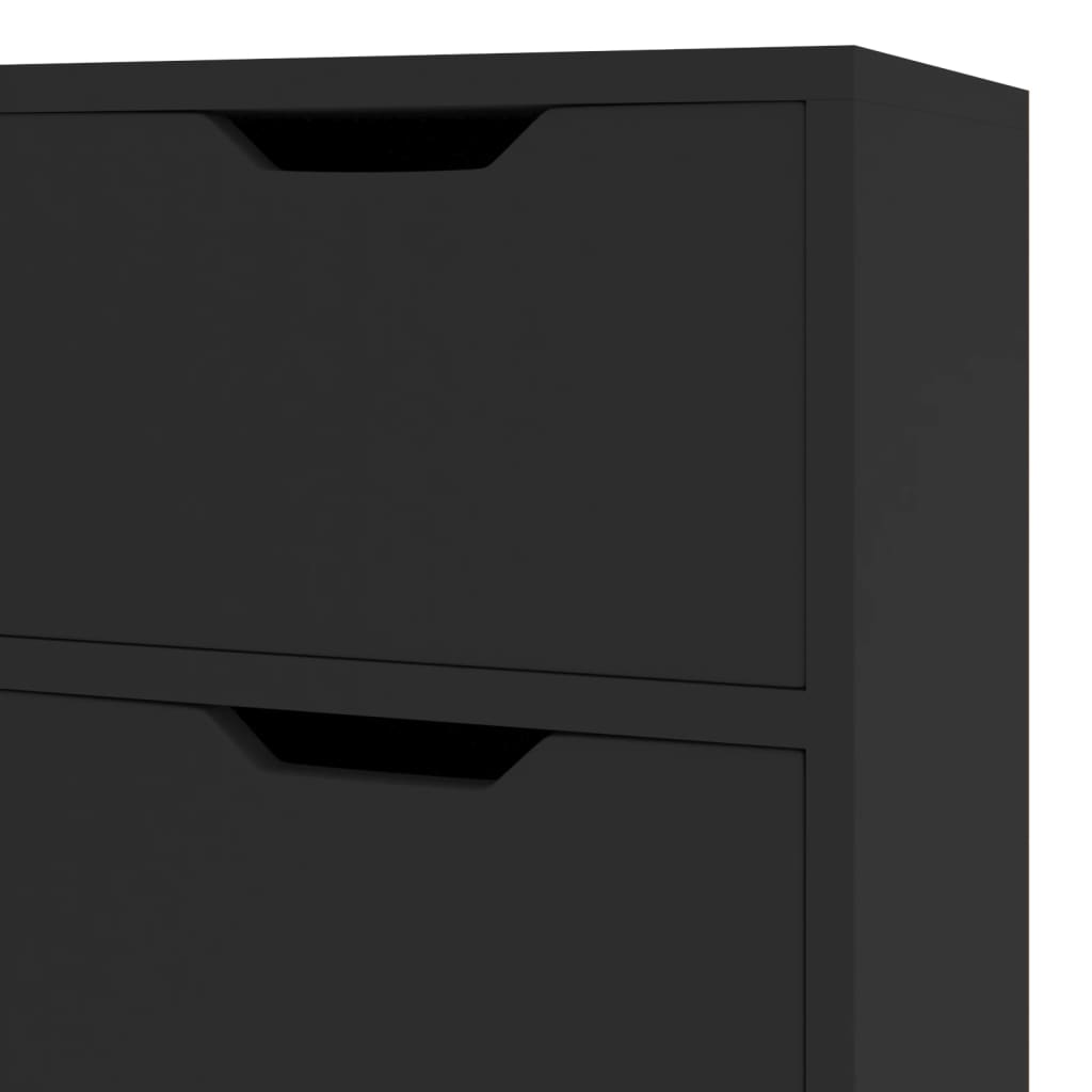 vidaXL Sideboard Black 90x30x72 cm Engineered Wood