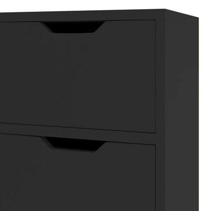 vidaXL Sideboard Black 90x30x72 cm Engineered Wood