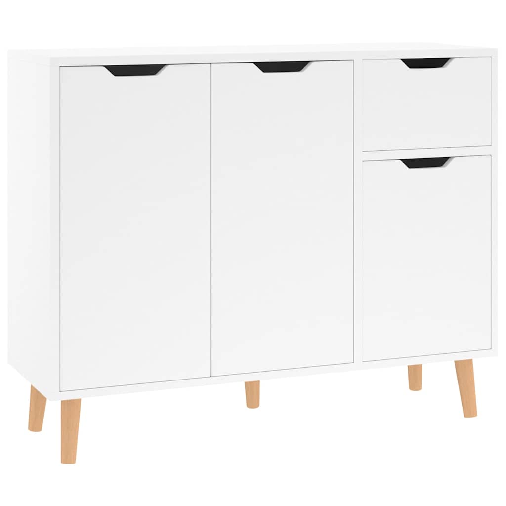 326819 vidaXL Sideboard High Gloss White 90x30x72 cm Engineered Wood