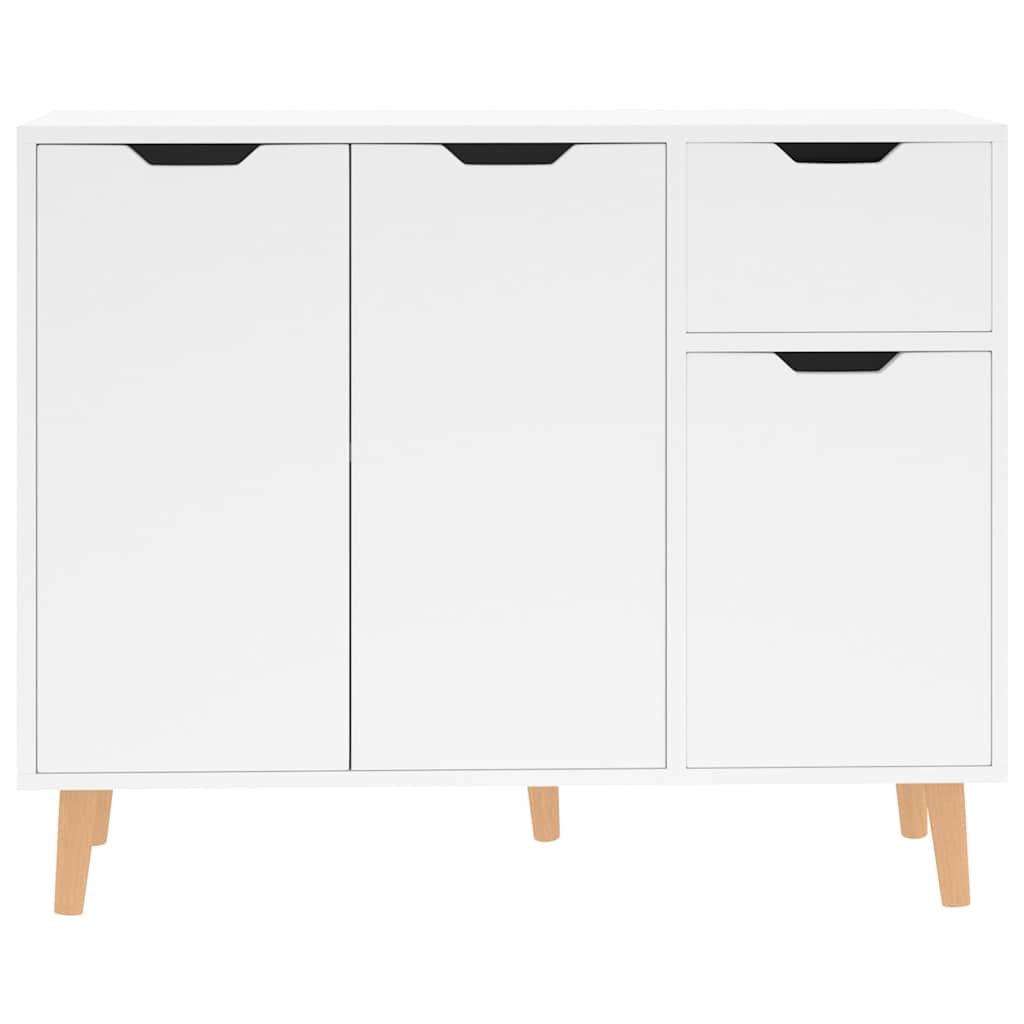326819 vidaXL Sideboard High Gloss White 90x30x72 cm Engineered Wood
