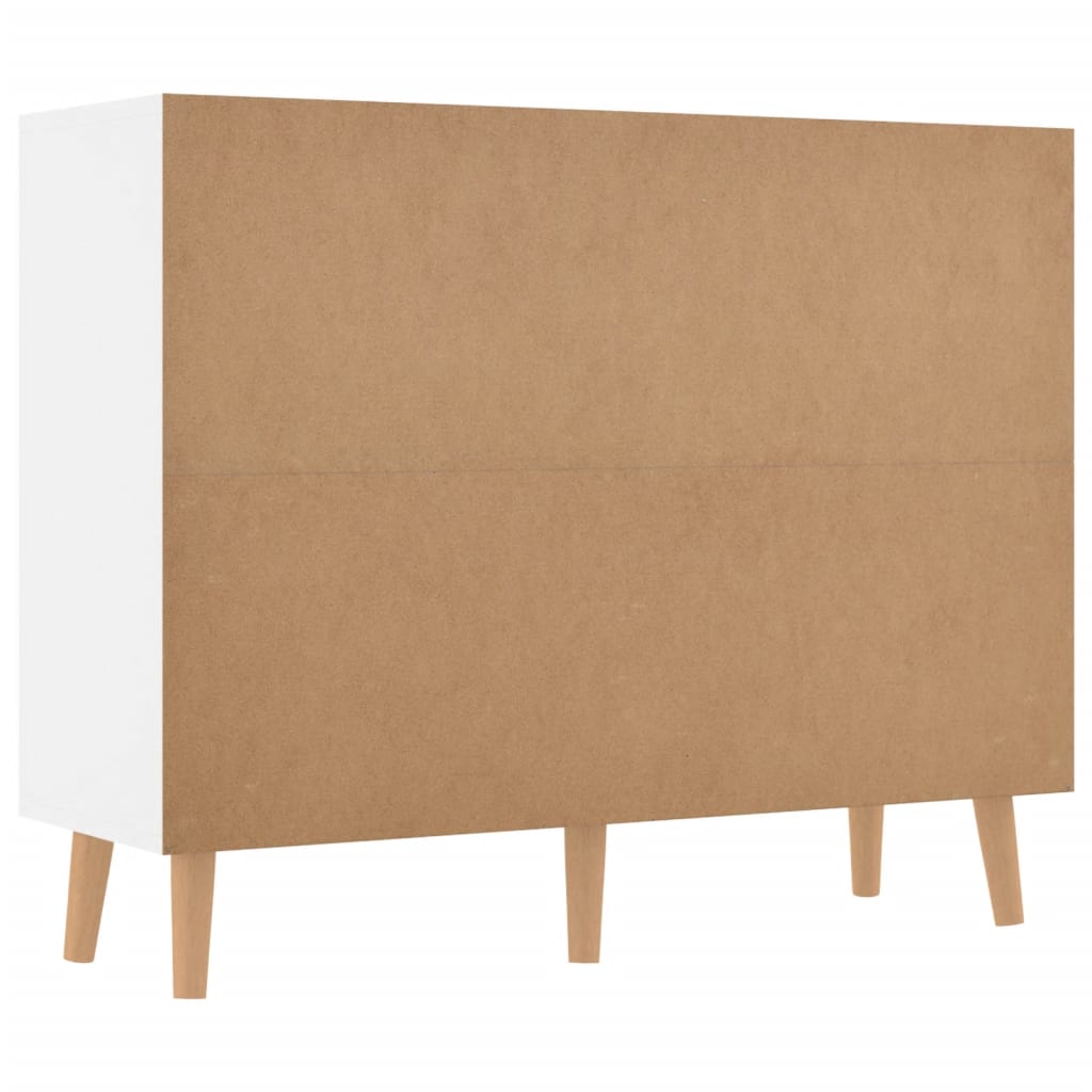 vidaXL Sideboard High Gloss White 90x30x72 cm Engineered Wood