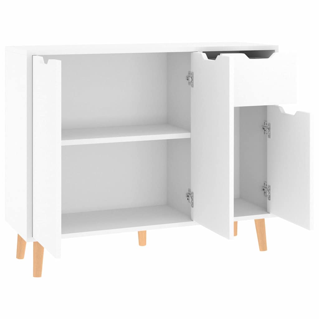 326819 vidaXL Sideboard High Gloss White 90x30x72 cm Engineered Wood