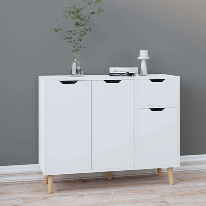 326819 vidaXL Sideboard High Gloss White 90x30x72 cm Engineered Wood