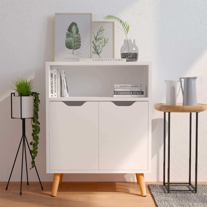 326822 vidaXL Sideboard White 60x30x72 cm Engineered Wood