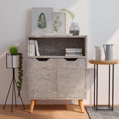 326826 vidaXL Sideboard Concrete Grey 60x30x72 cm Engineered Wood