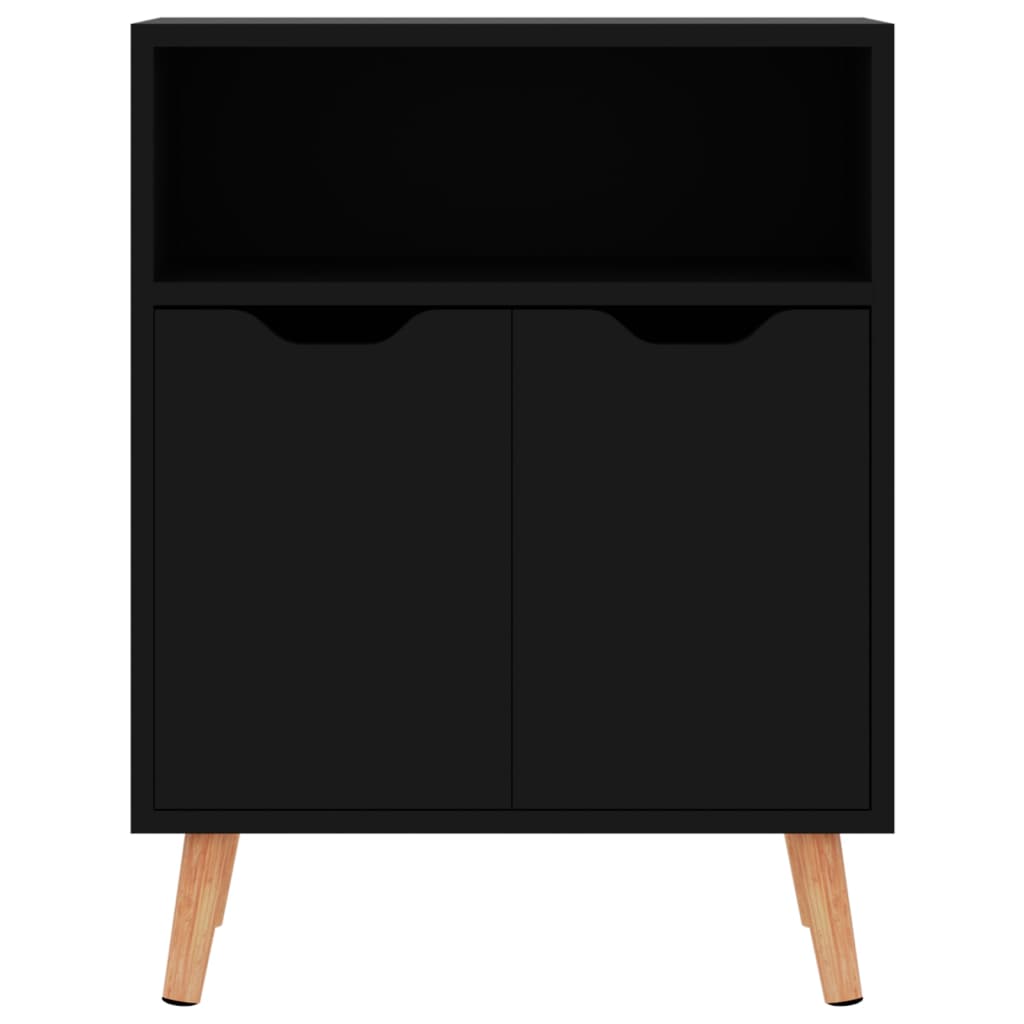 vidaXL Sideboard High Gloss Black 60x30x72 cm Engineered Wood