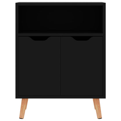 vidaXL Sideboard High Gloss Black 60x30x72 cm Engineered Wood