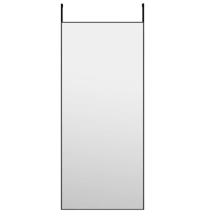 vidaXL Door Mirror Black 40x100 cm Glass and Aluminium