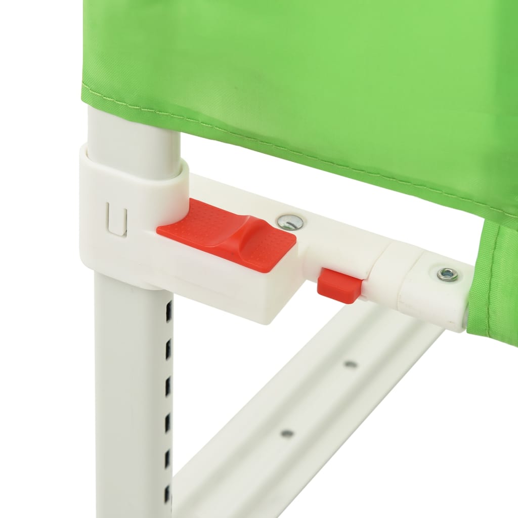 vidaXL Toddler Safety Bed Rail Green 100x25 cm Fabric