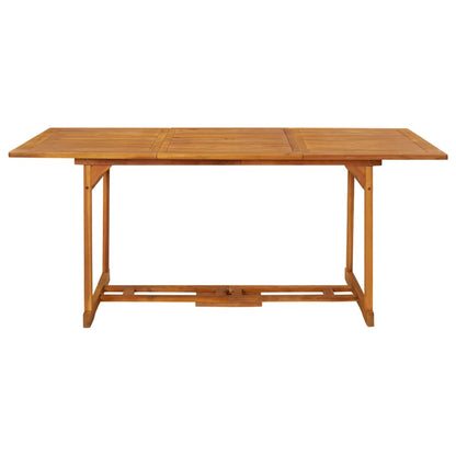 vidaXL Garden Dining Table 180x90x75 cm Solid Acacia Wood
