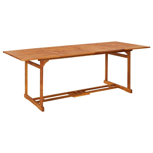 315946 vidaXL Garden Dining Table 220x90x75 cm Solid Acacia Wood