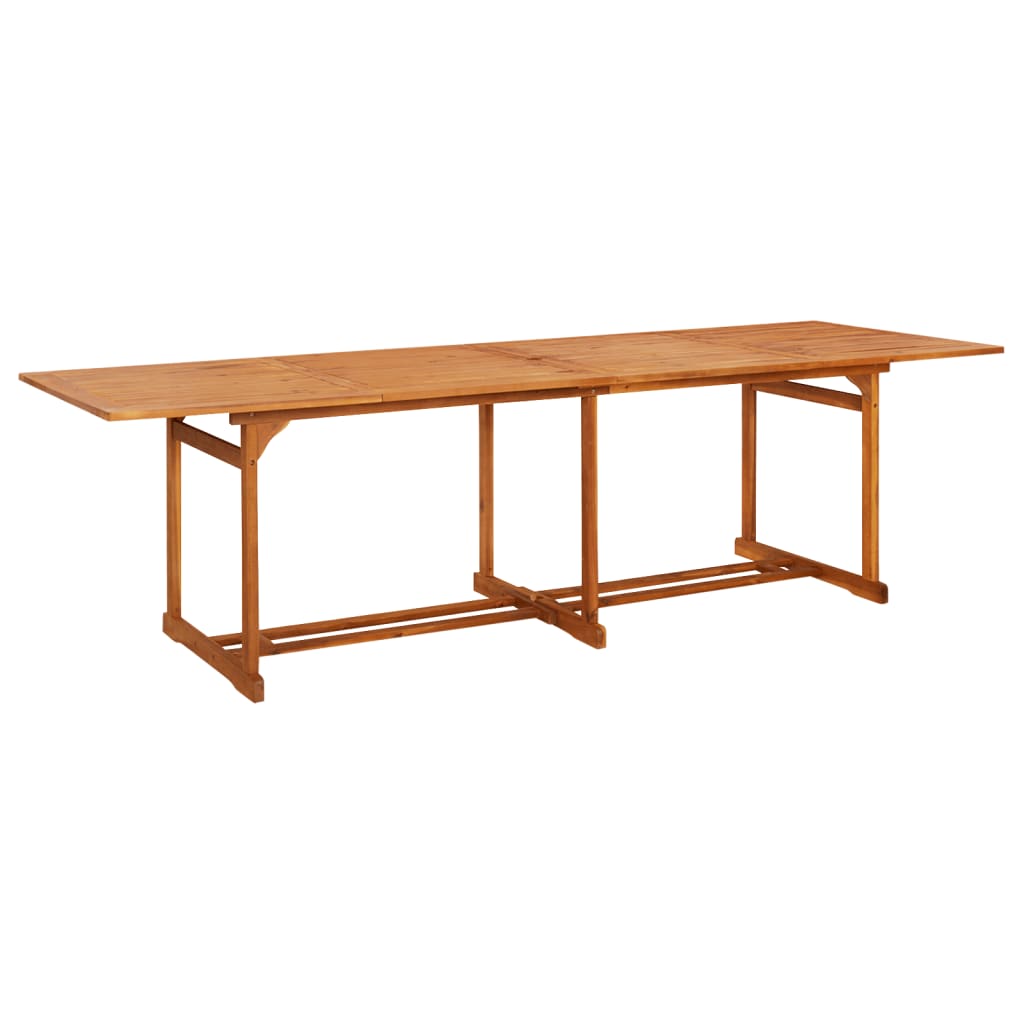 vidaXL Garden Dining Table 280x90x75 cm Solid Acacia Wood