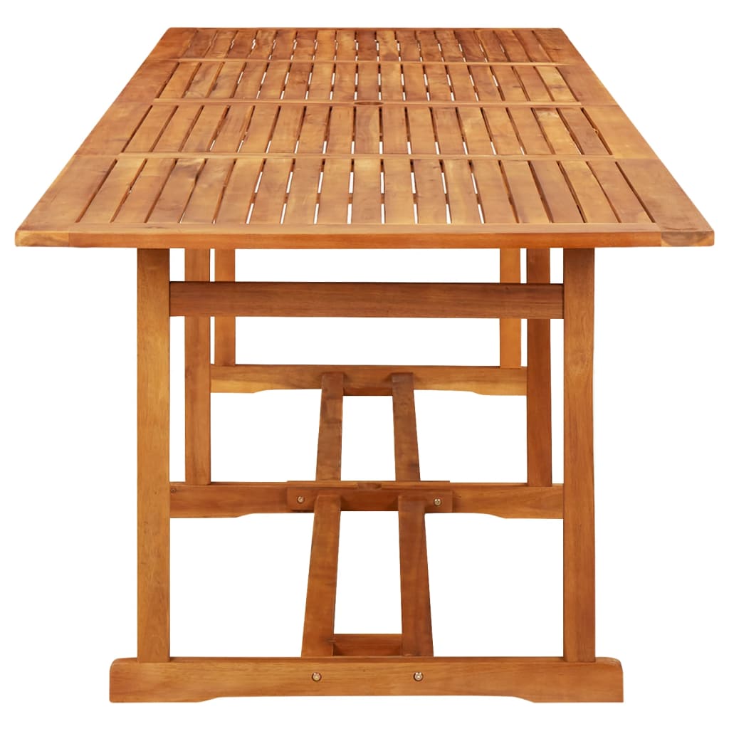 315947 vidaXL Garden Dining Table 280x90x75 cm Solid Acacia Wood