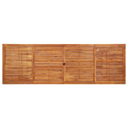 vidaXL Garden Dining Table 280x90x75 cm Solid Acacia Wood