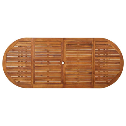 315949 vidaXL Garden Dining Table 220x90x75 cm Solid Acacia Wood