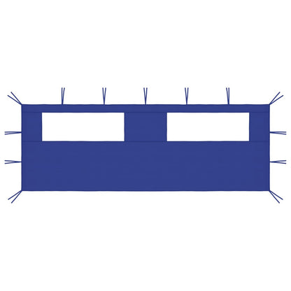 vidaXL Gazebo Sidewall with Windows 6x2 m Blue