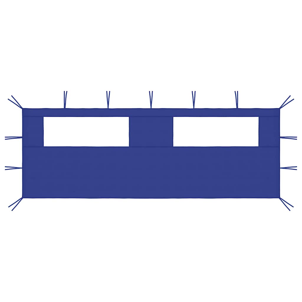 vidaXL Gazebo Sidewall with Windows 6x2 m Blue
