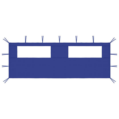 vidaXL Gazebo Sidewall with Windows 6x2 m Blue
