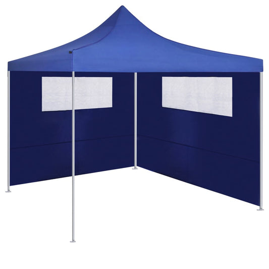 3070414 vidaXL Gazebo Sidewall with Windows 6x2 m Blue (315303)