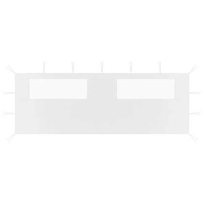 vidaXL Gazebo Sidewall with Windows 6x2 m White