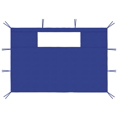 vidaXL Gazebo Sidewalls with Windows 2 pcs Blue