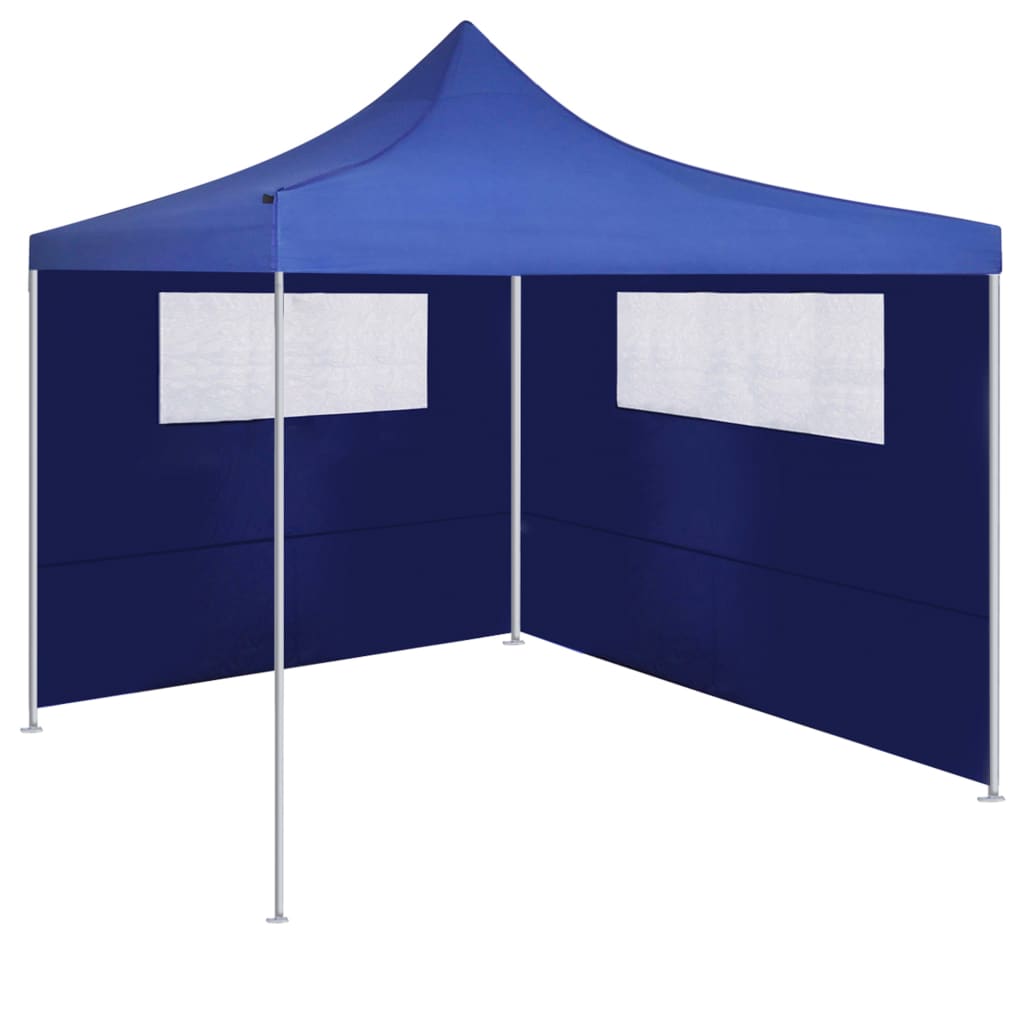 vidaXL Gazebo Sidewalls with Windows 2 pcs Blue