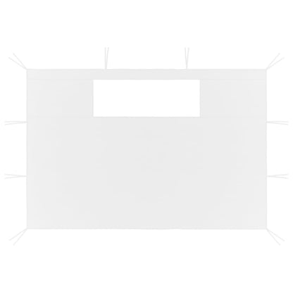 3070420 vidaXL Gazebo Sidewalls with Windows 2 pcs White (315309)