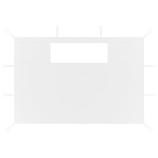 3070420 vidaXL Gazebo Sidewalls with Windows 2 pcs White (315309)
