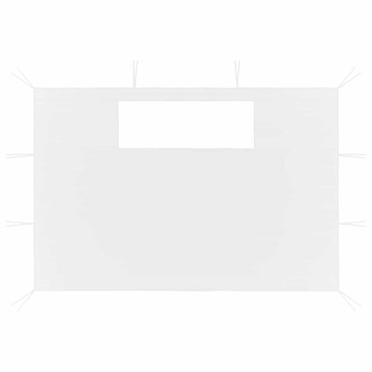 vidaXL Gazebo Sidewalls with Windows 2 pcs White
