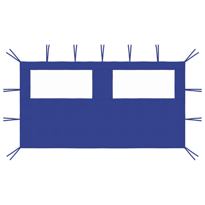 vidaXL Gazebo Sidewall with Windows 4x2 m Blue