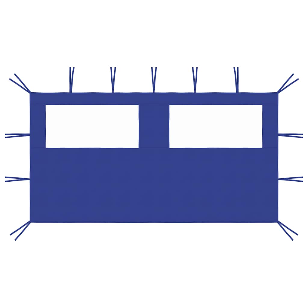 vidaXL Gazebo Sidewall with Windows 4x2 m Blue