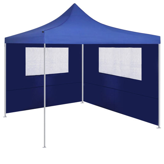 3070422 vidaXL Gazebo Sidewall with Windows 4x2 m Blue (315311)