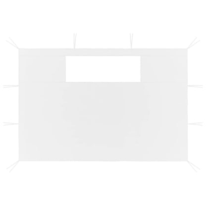 vidaXL Gazebo Sidewalls with Windows 2 pcs White