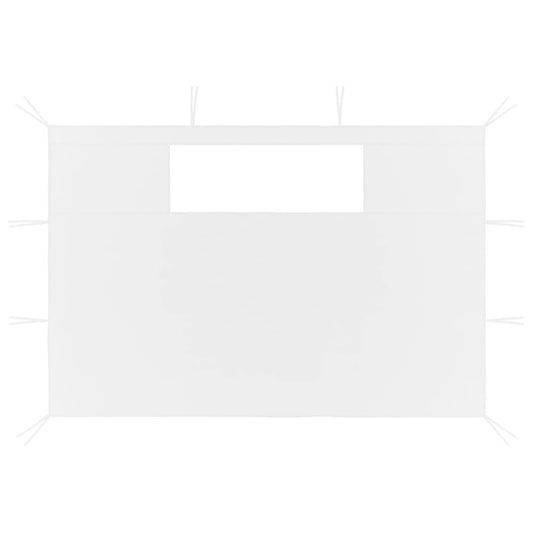 3070428 vidaXL Gazebo Sidewalls with Windows 2 pcs White (315317)