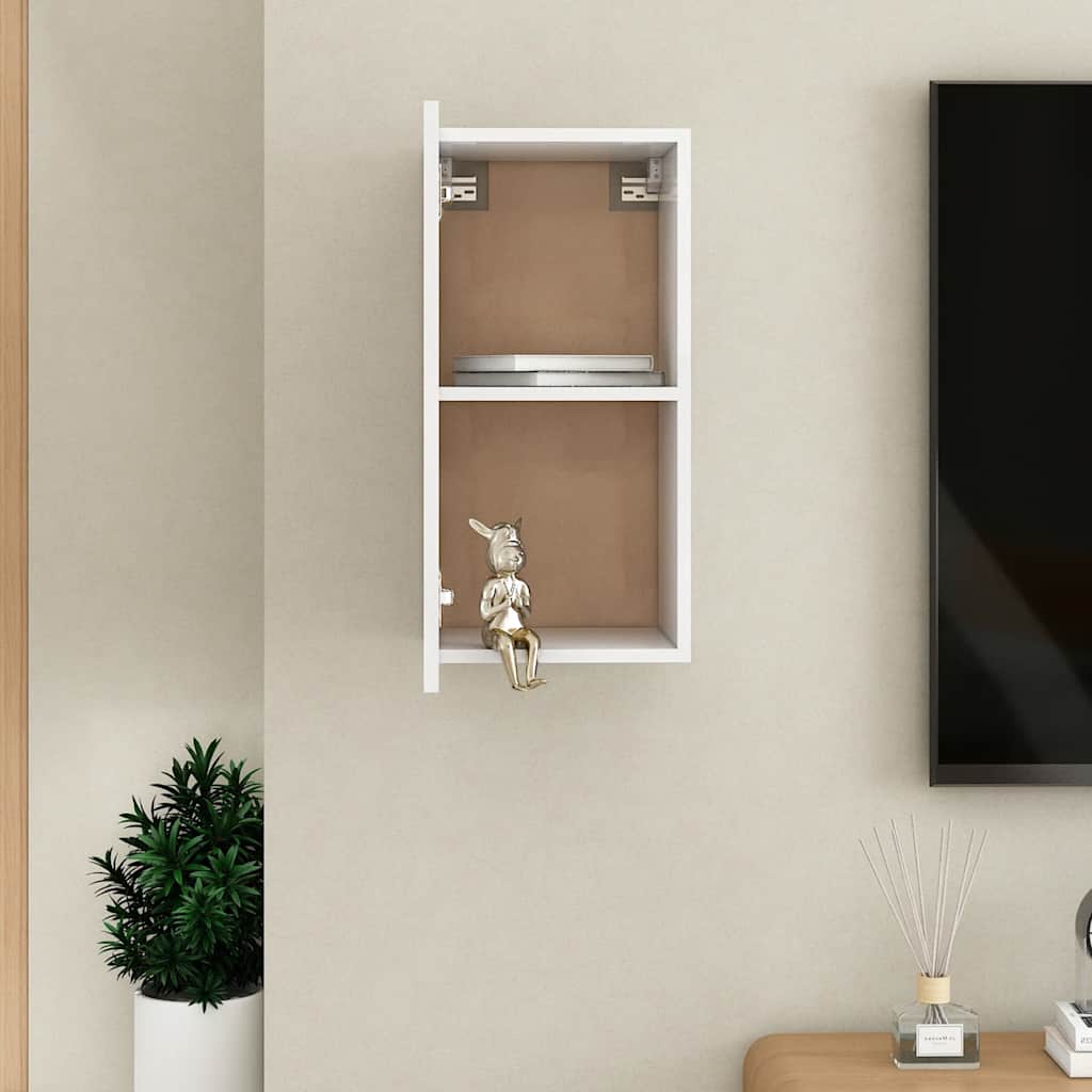 vidaXL TV Cabinet White 30.5x30x60 cm Engineered Wood