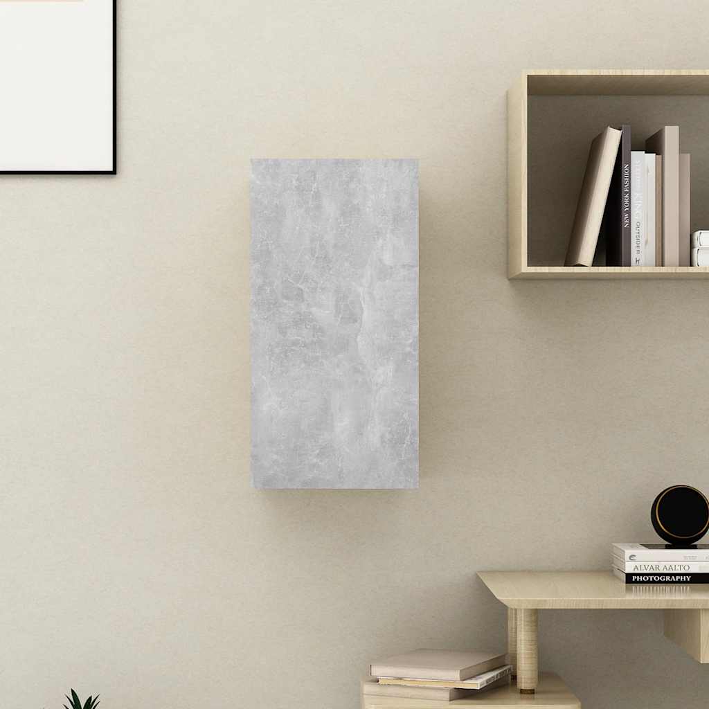 vidaXL TV Cabinet Concrete Grey 30.5x30x60 cm Engineered Wood