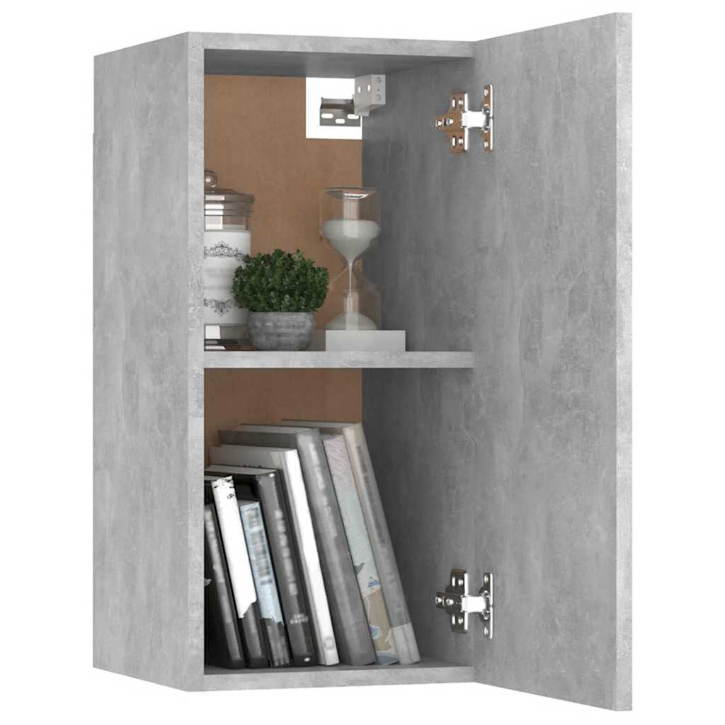 vidaXL TV Cabinet Concrete Grey 30.5x30x60 cm Engineered Wood