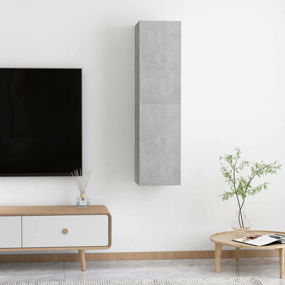 vidaXL TV Cabinets 2 pcs Concrete Grey 30.5x30x60 cm Engineered Wood