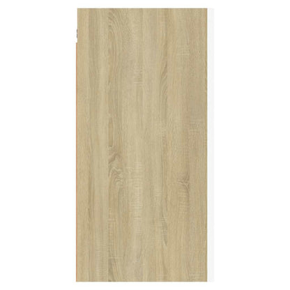 vidaXL TV Cabinet White and Sonoma Oak 30.5x30x60 cm Engineered Wood