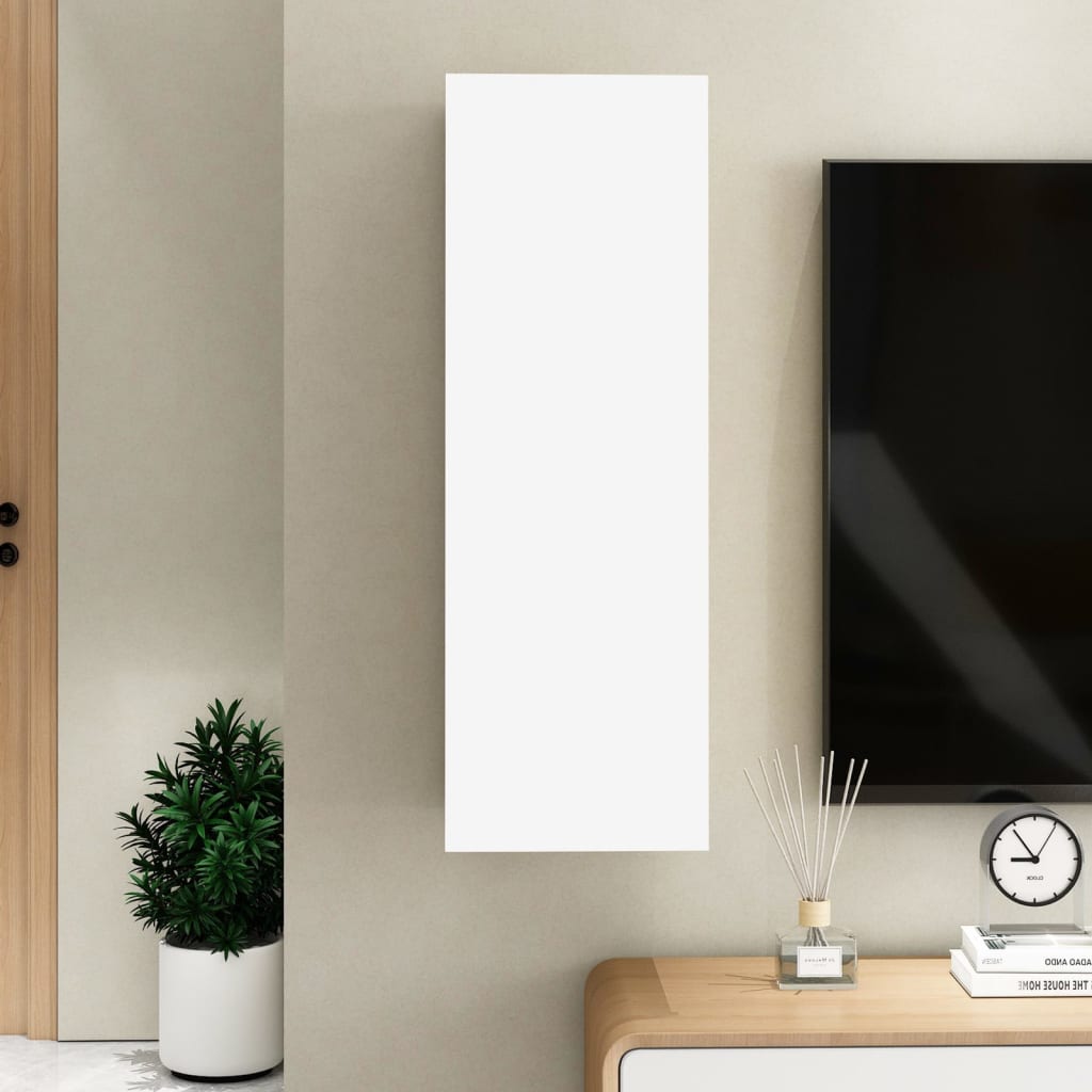 vidaXL TV Cabinet White 30.5x30x90 cm Engineered Wood