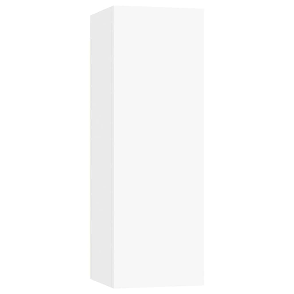 vidaXL TV Cabinets 2 pcs White 30.5x30x90 cm Engineered Wood