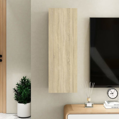 vidaXL TV Cabinet Sonoma Oak 30.5x30x90 cm Engineered Wood