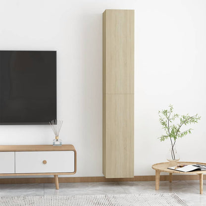 vidaXL TV Cabinets 2 pcs Sonoma Oak 30.5x30x90 cm Engineered Wood