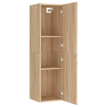 vidaXL TV Cabinet Sonoma Oak 30.5x30x110 cm Engineered Wood