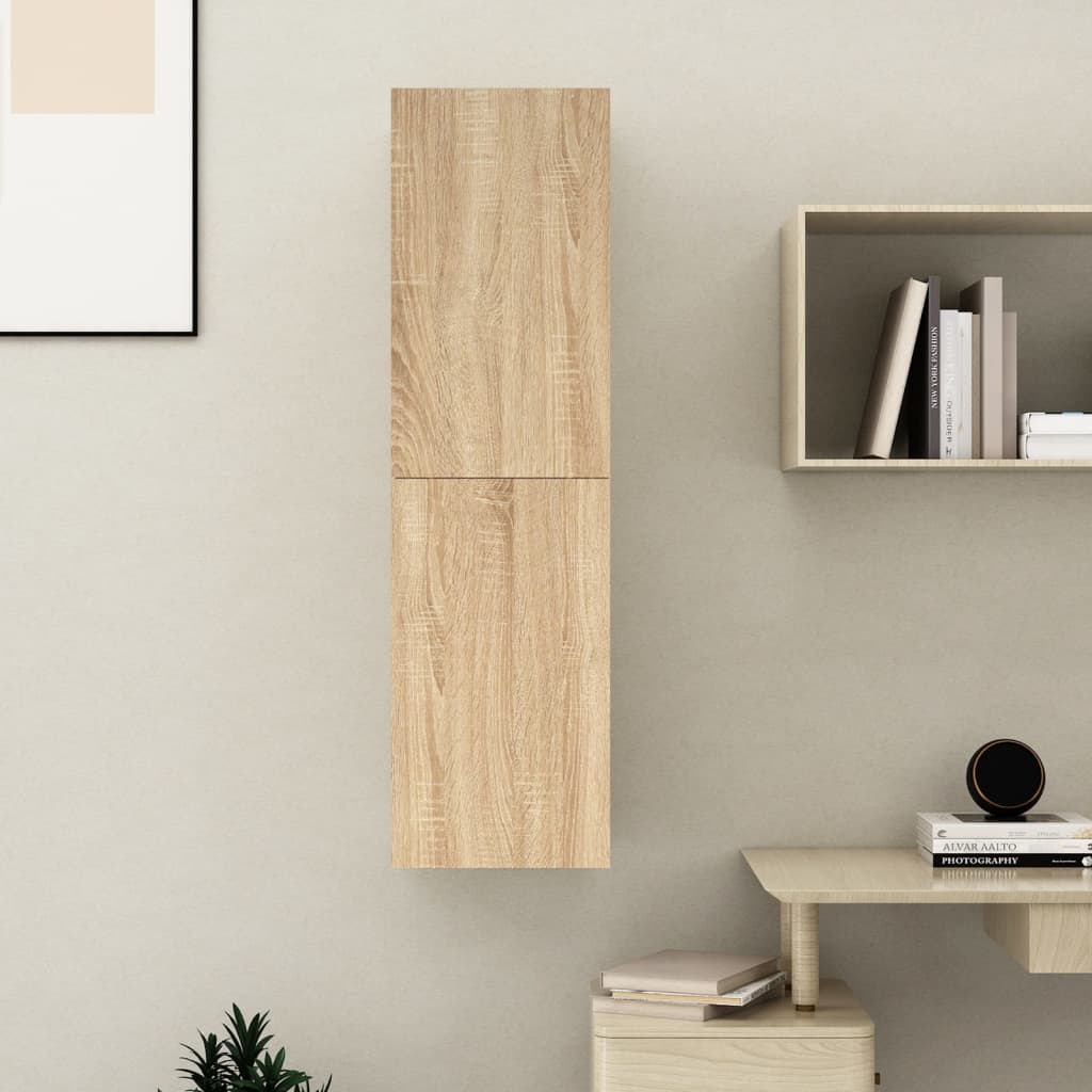 vidaXL TV Cabinet Sonoma Oak 30.5x30x110 cm Engineered Wood