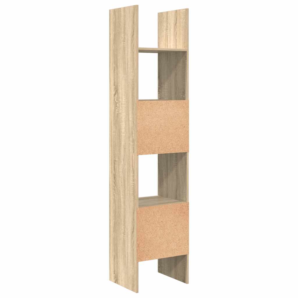 vidaXL Book Cabinet Sonoma Oak 40x35x180 cm Engineered Wood