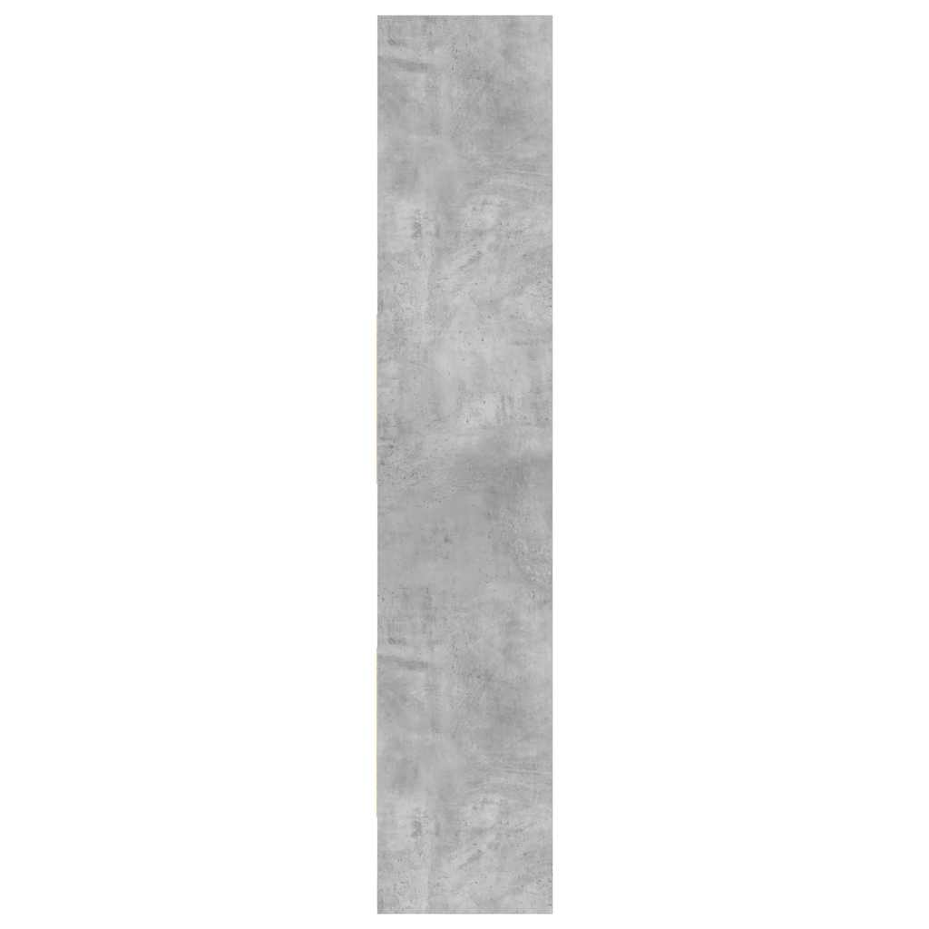 vidaXL Book Cabinet Concrete Grey 40x35x180 cm Engineered Wood