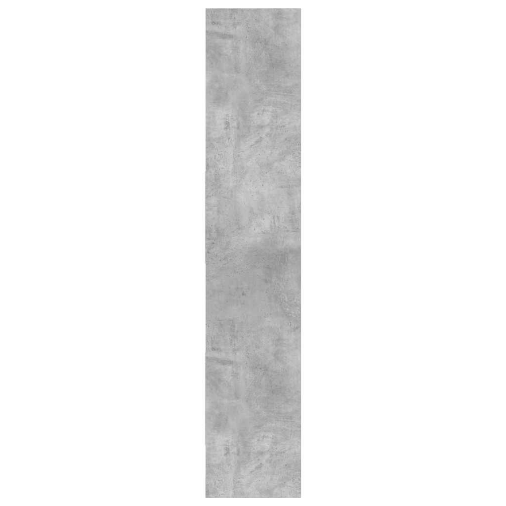 803402 vidaXL Book Cabinet Concrete Grey 40x35x180 cm Engineered Wood