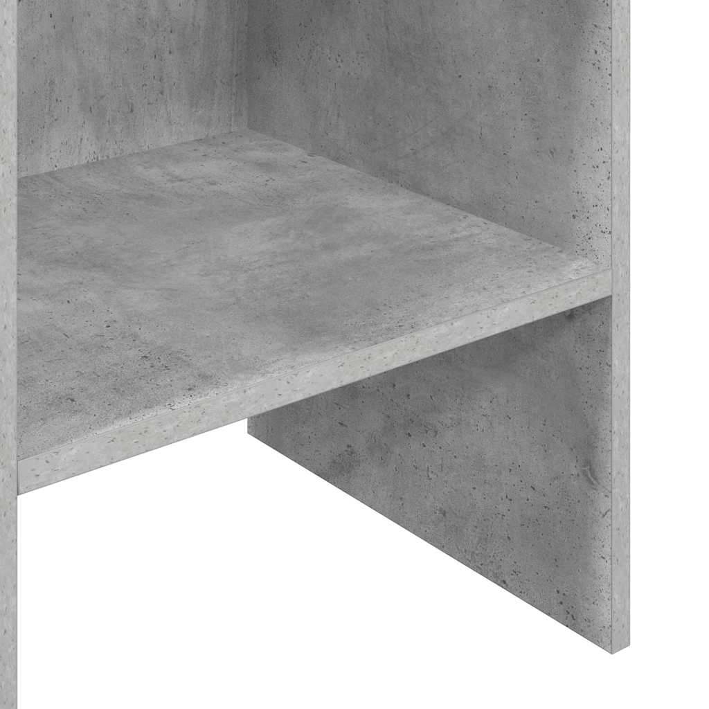 803402 vidaXL Book Cabinet Concrete Grey 40x35x180 cm Engineered Wood