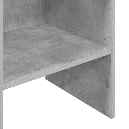 803402 vidaXL Book Cabinet Concrete Grey 40x35x180 cm Engineered Wood